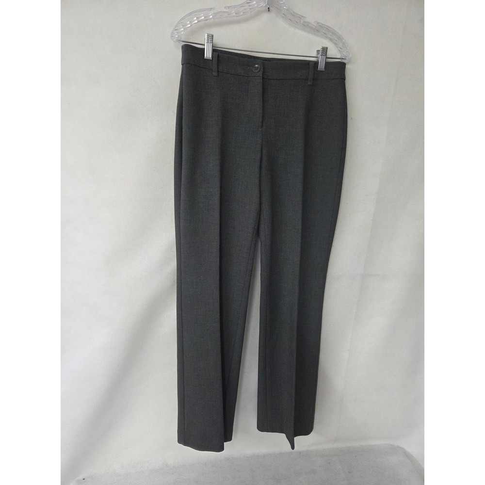 Talbots Curvy Fit Dress Pants Womens 4 Gray Shadow Heather Straight Leg 43016062